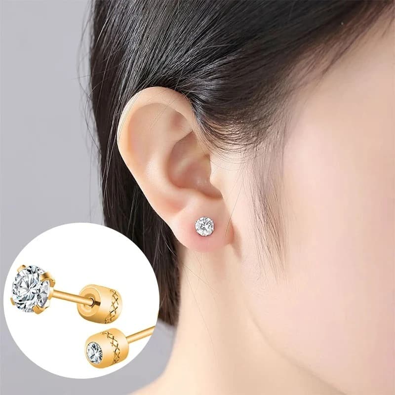 Crystal Stud Earrings - view 4