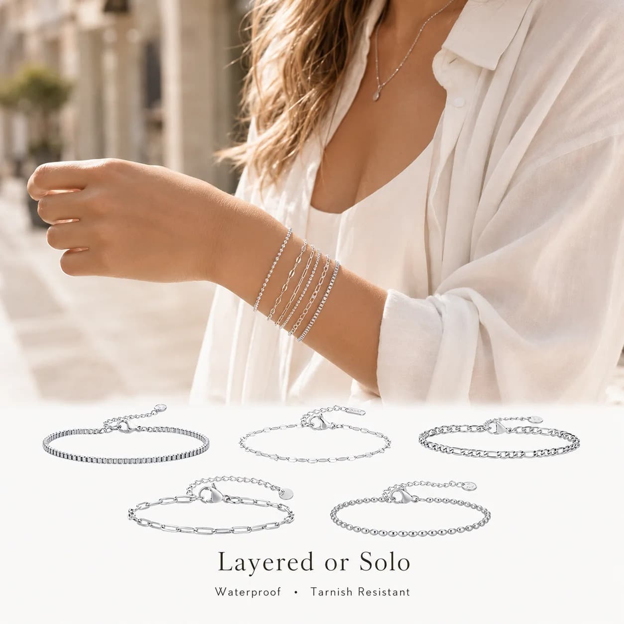 Layered Bracelet Set - view 12