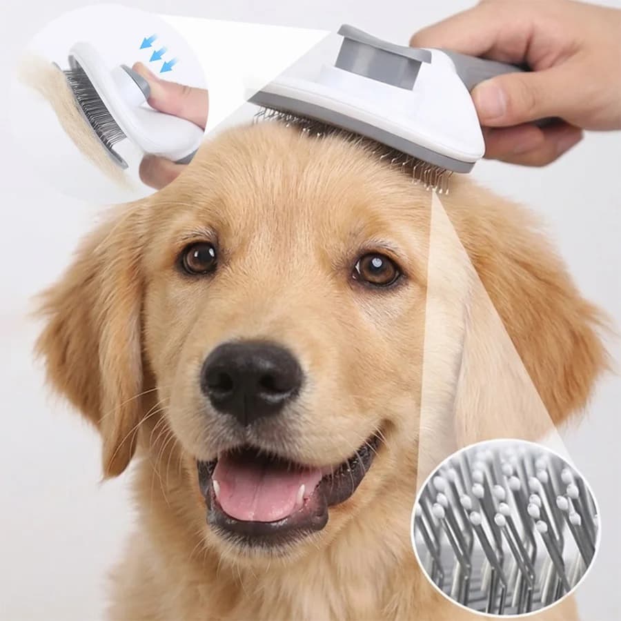 Self-Cleaning Slicker Brush