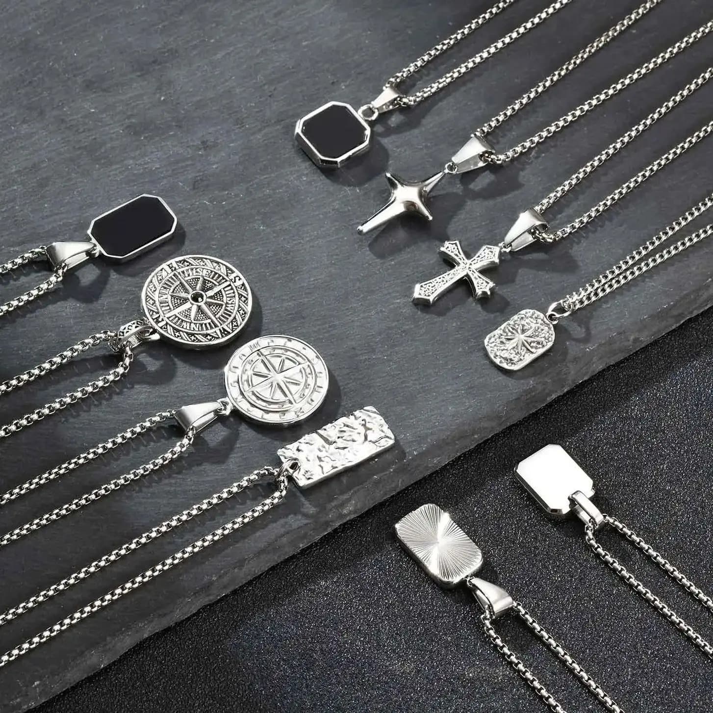 Silver Pendant Necklace - view 12