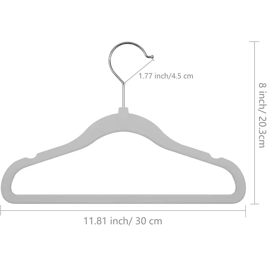 Velvet Clothes Hangers (30pc) - view 3